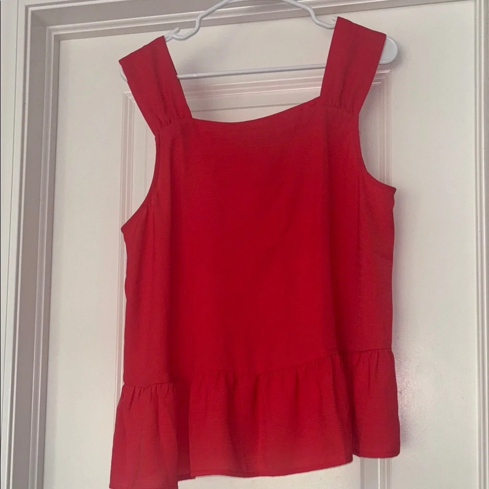 LOFT Peplum Sleeveless Tank Top - Picture 1 of 4